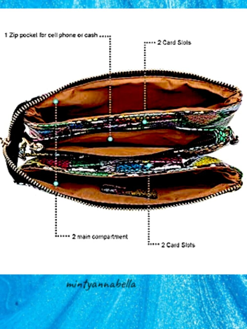 Brentano Snake Print Bag - Picture 7 of 12
